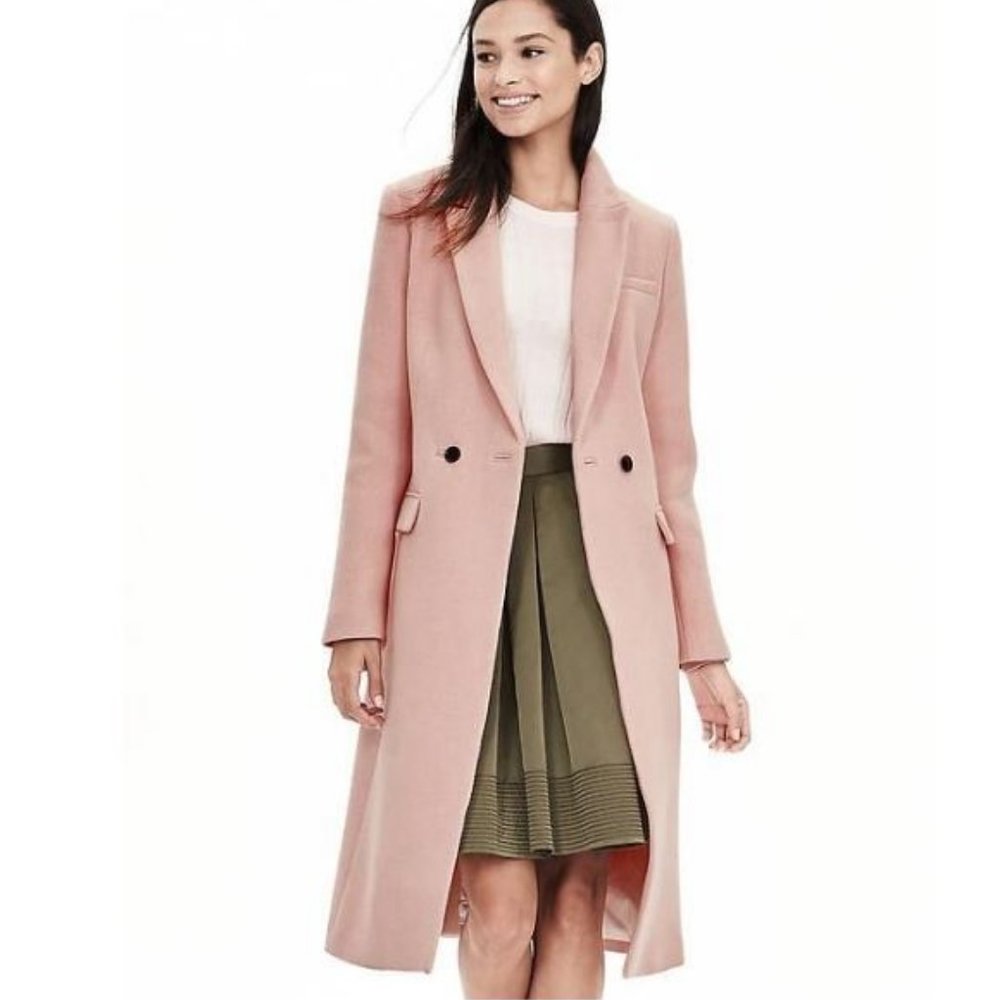 SALE!! Pink winter coat wool blend Italian fabric. Final drop